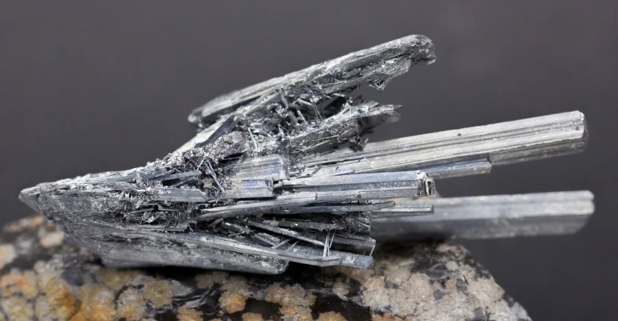 Stibnite crystal