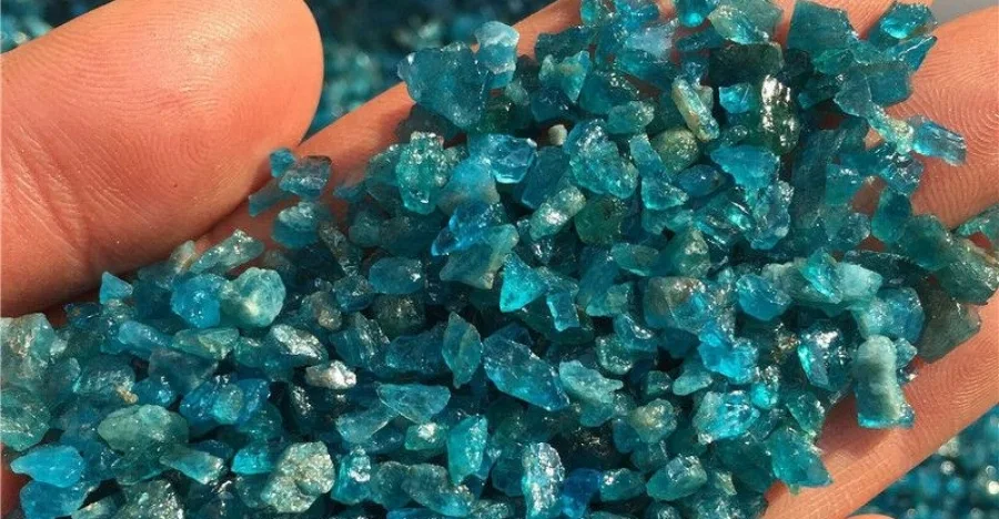 Blue Apatite crystal
