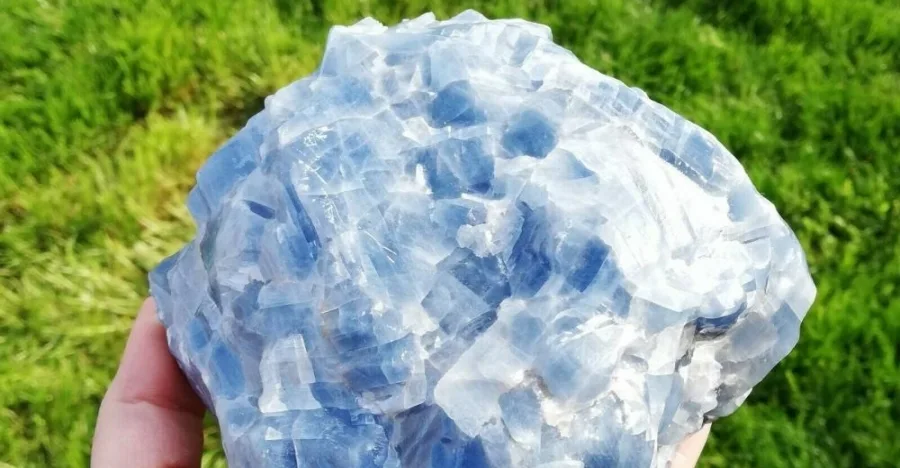 Blue Calcite crystal