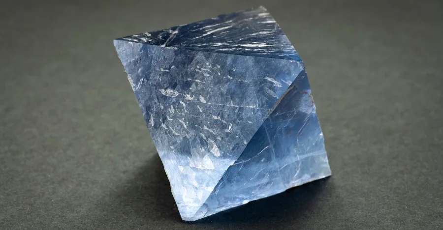 Blue Fluorite crystal