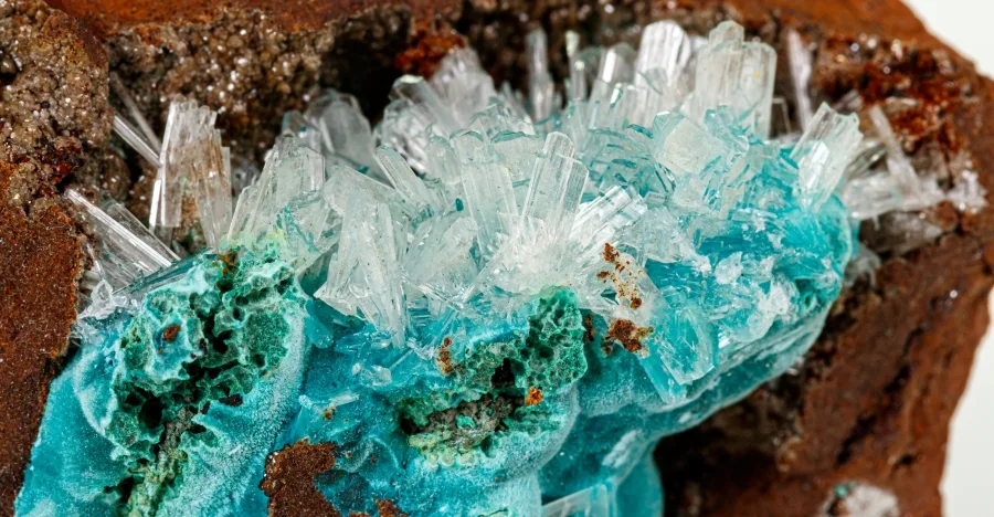 Hemimorphite crystal