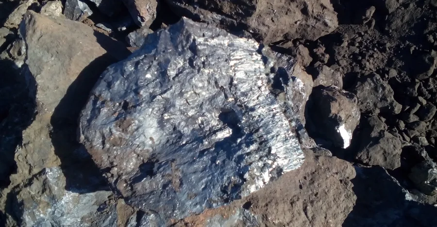 Pyrolusite crystal