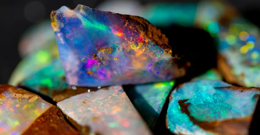 Boulder Opal crystal