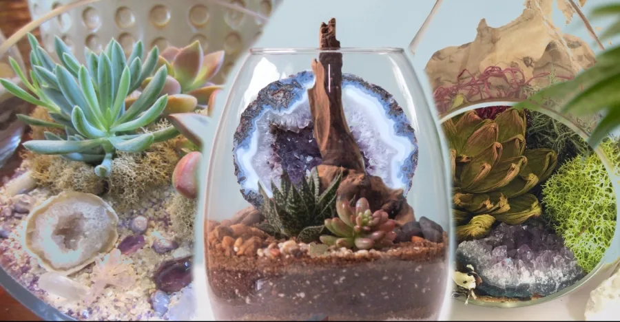 A Geode Terrarium Is The New Trend That Will Bring Magic In Your Home crystal