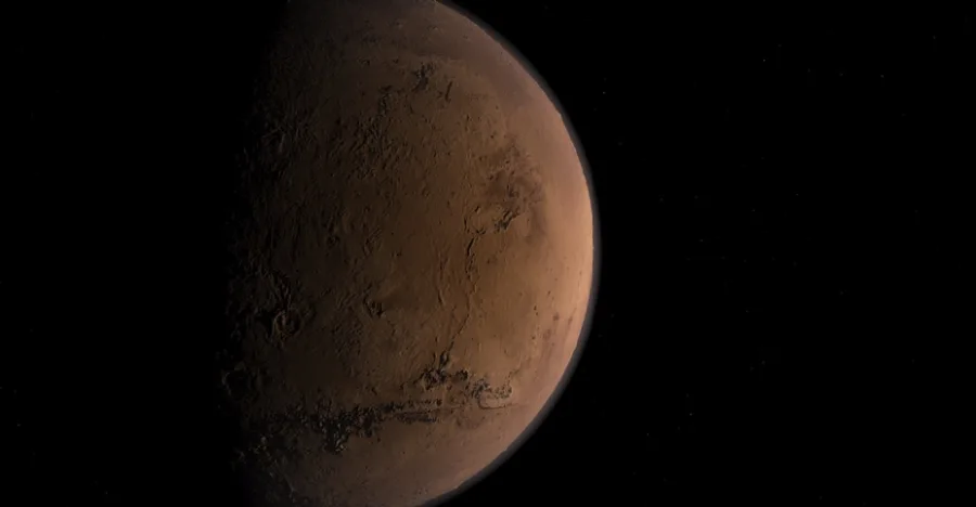 Morse Code on Mars crystal