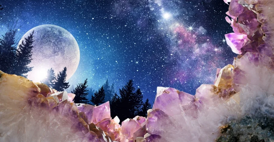 Charging Crystals Under the Full Moon crystal
