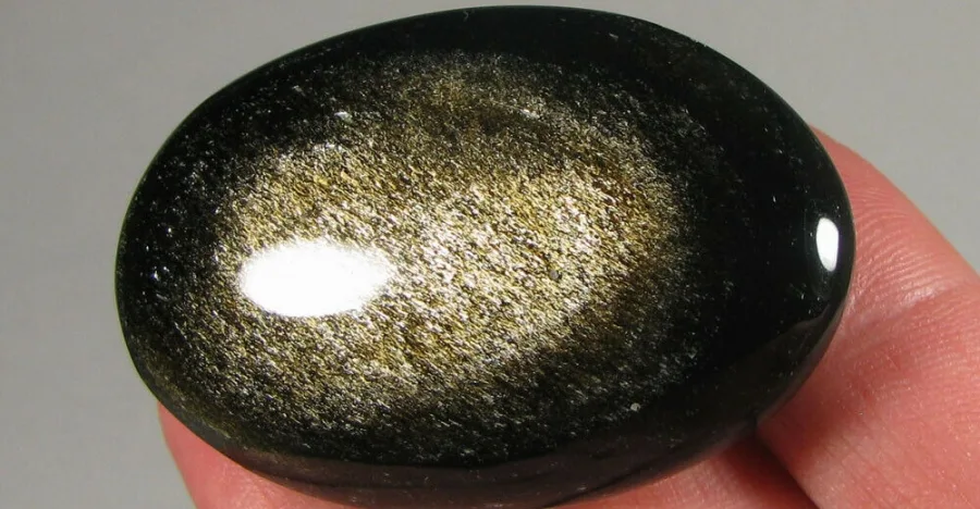 Gold Sheen Obsidian crystal