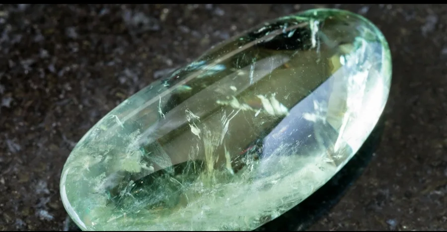 Prasiolite crystal