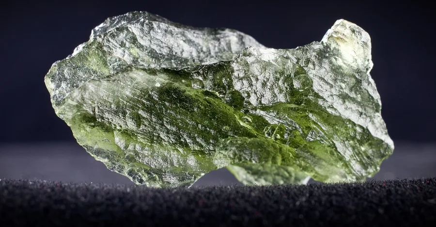 Moldavite crystal