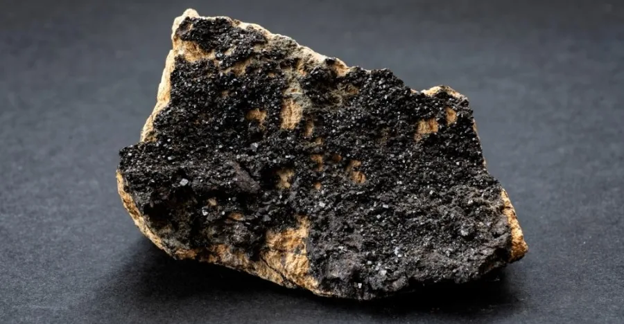 Melanite crystal