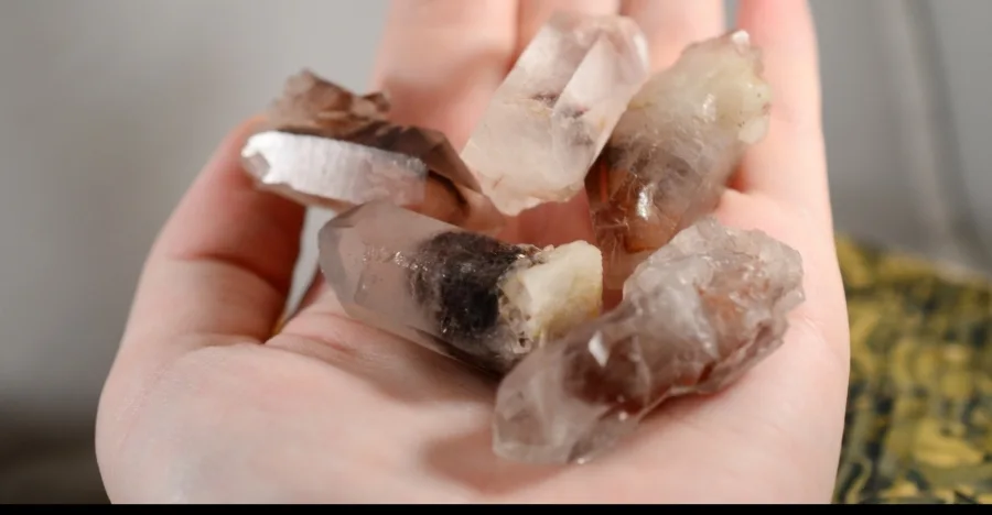 Red Phantom Quartz crystal