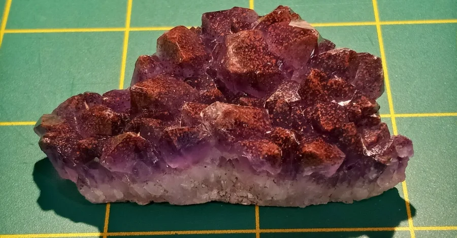 Red Amethyst crystal