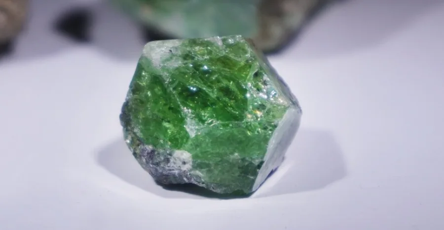 Tsavorite crystal