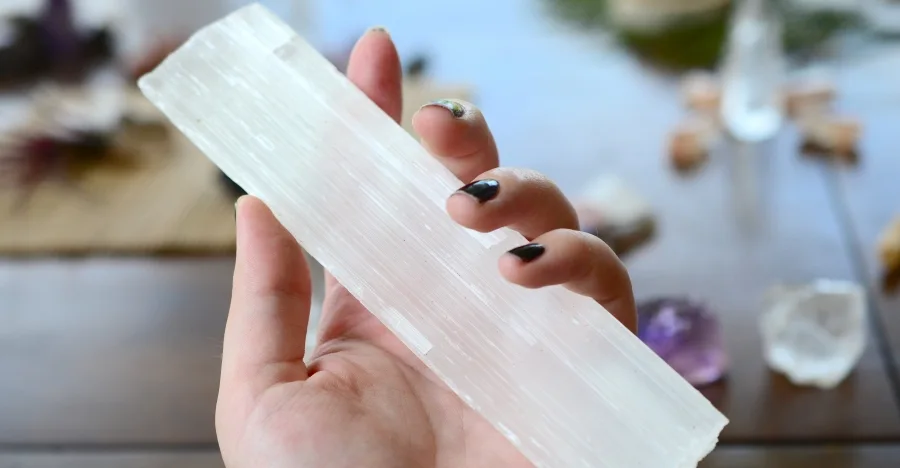 Selenite crystal